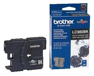 Brother LC-980BK Zwart Inktcartridge, 300 Pagina’s
