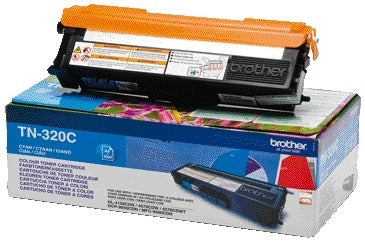 Toner Brother TN-320C Blauw - 1500 Pagina’s, Origineel voor Brother printers