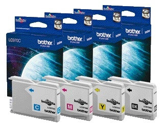 Brother LC-970C Blauwe Inktcartridge voor Hoge Capaciteit - 2
