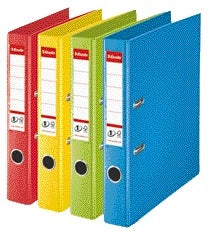 Esselte Vivida No.1 50mm PP A4 Blauw met Power Nr.1 mechaniek en etikethouder - 2