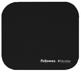 Fellowes Microban zwarte muismat 204x230x4 mm