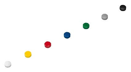 Magneet MAUL Solid 15mm 150gr assorti, onbreekbaar kunststof</br>en gelakt ondervlak