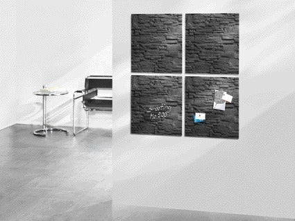 Sigel Magnetisch Glas-Magneetbord 480x480mm Leisteen