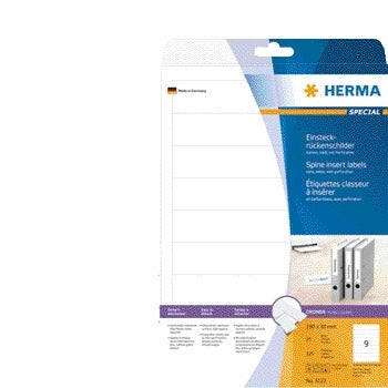 Herma Blanke Rug-insteekkaart 30x190mm