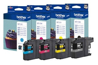 Brother LC-123Y Gele Inktcartridge voor Hoge Capaciteit - 3