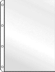 Showtas Quantore A4 PP 4-rings, open bovenzijde, 0.08 mm, glad - 2