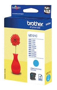 Brother LC-121C Inktcartridge Blauw