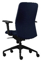 Bureaustoel Euroseats Vigo 002 blauw, NEN1335, synchroonmechaniek - 2