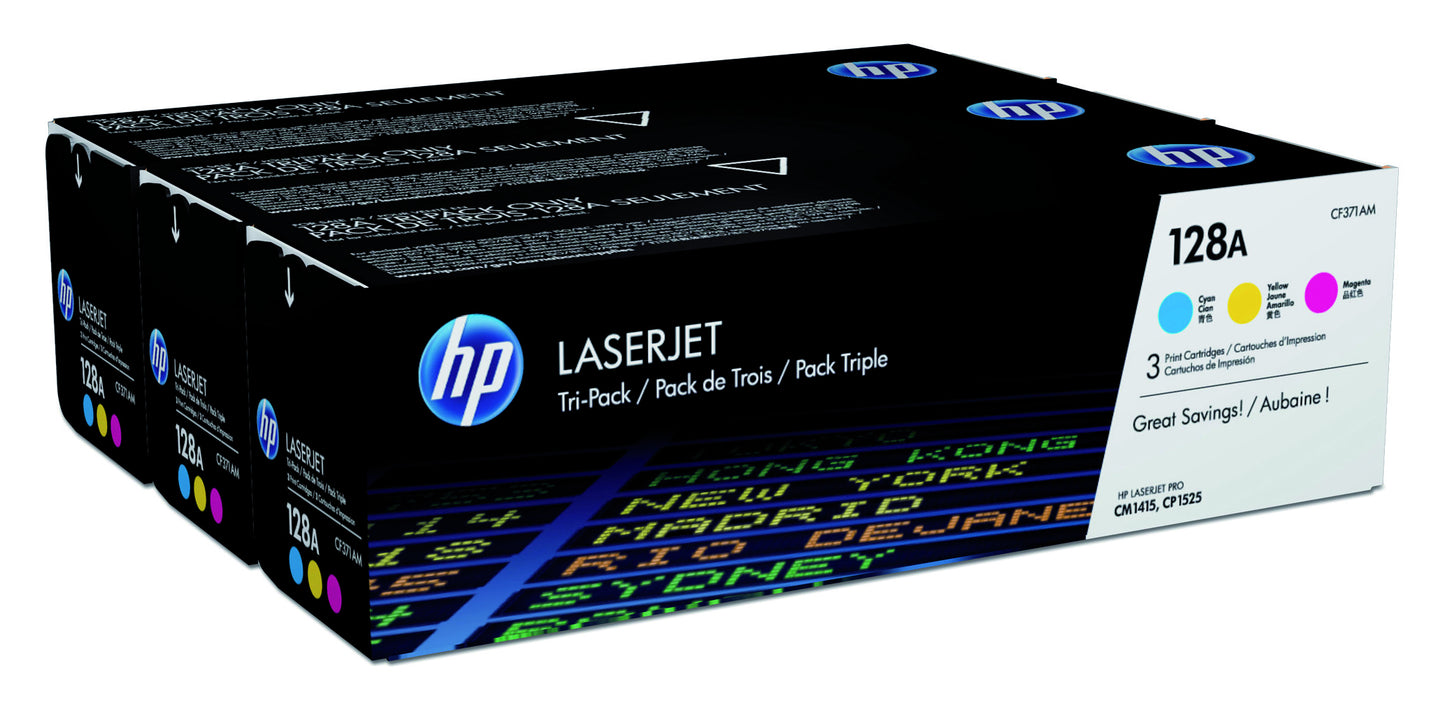 HP CF371AM 128A Multi-Color Tonercartridge voor HP printers