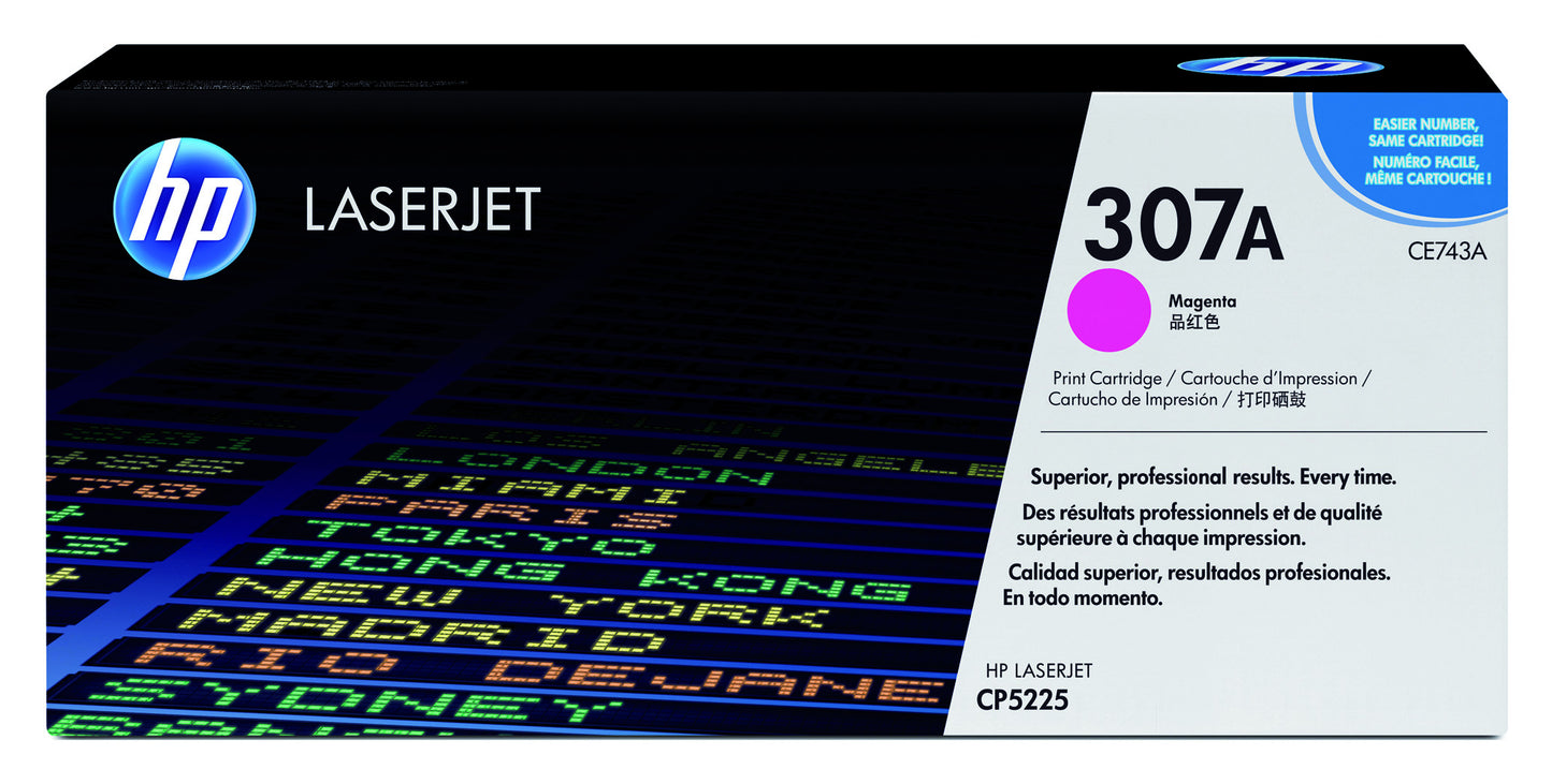 HP CE743A 307A Rode Tonercartridge - Origineel