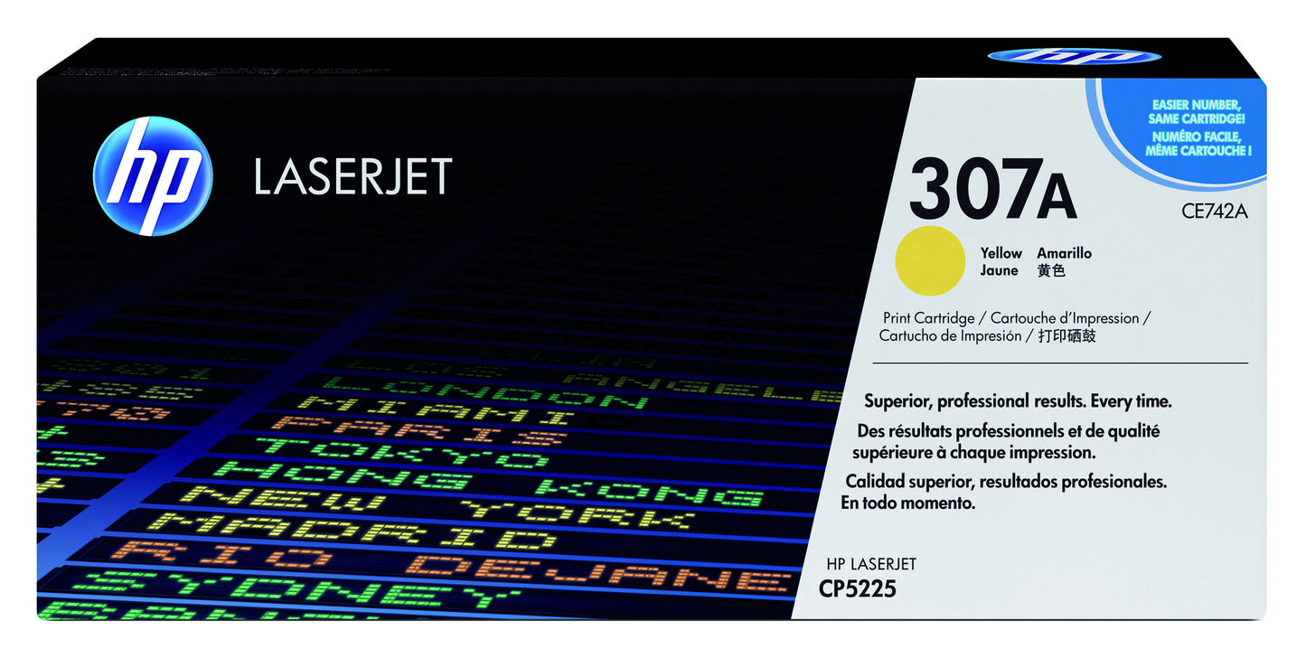 HP CE742A 307A Geel Tonercartridge