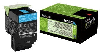 Lexmark 80C2SC0 Blauw Prebate Tonercartridge (2000 pagina's)