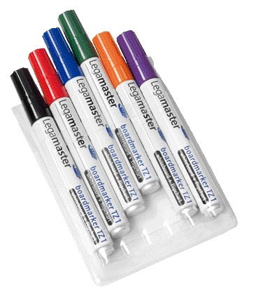 Legamaster TZ1 Whiteboard Viltstift 1,5-3mm Assorti 6 stuks