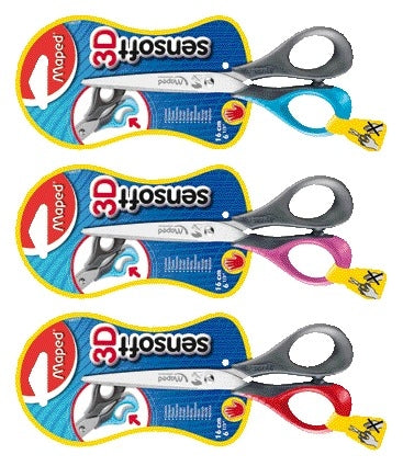 Kinderschaar Maped Sensoft 13cm linkshandig met flexibele handgrepen - 3