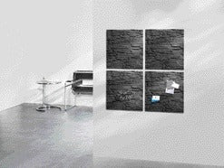 Sigel Magnetisch Glas-Magneetbord 480x480mm Leisteen - 5