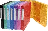 Elastobox Exacompta A4 25mm 600g/m² Assorti, Met Rugitiket
