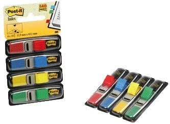 Post-it Indextabs 6834 11.9x43.1mm, assorti, 4 kleuren - 2