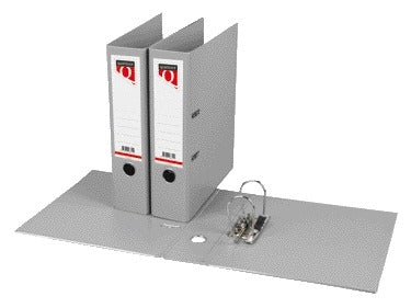 Ordner Quantore A4 80mm grijs met hefboommechaniek