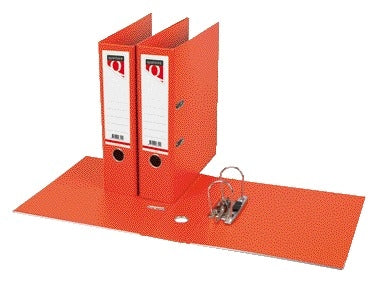Ordner Quantore A4 80mm PP oranje met hefboommechaniek