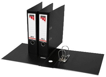 Quantore A4 80mm Zwarte PP Hefboordner