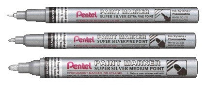 Pentel MFP10 Watervaste Marker Zilver 0,7mm - 2