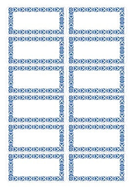 HERMA Keukenetiket 3742 Blauw voor Voorraad en Brouwsel