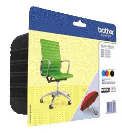 Brother LC-229XLVALBP Zwart + 3-Kleuren Cartridges