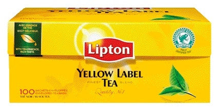 Lipton Yellow Label Zwarte Thee met Envelop 100x1,5g - 2