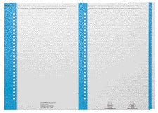 Elba Ruiterstrook NR 8 voor Hangmappen, Blauw, 144x6mm, 54 stuks