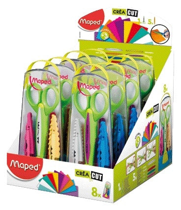 Maped Crea Cut set van 8 kartelscharen, assorti patronen - 7