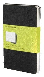 Moleskine Schrift 120 Blz 90x140mm Zwart, Set van 3