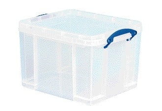 Opbergdoos Really Useful 35 liter, transparant