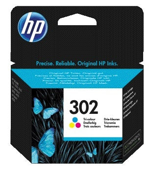 HP F6U65AE 302 Kleur Inktcartridge, geschikt voor diverse HP printers