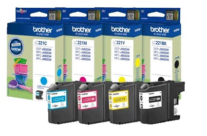 Brother LC-221Y Geel inktcartridge voor Brother printers - 2