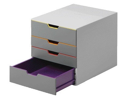 Ladenbox Durable Varicolor 4-laden, kleurrijk kunststof