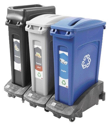 Rubbermaid Slim Jim Onderstel Zwart voor afvalbakken - 4