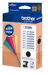 Brother LC-223BK Zwart Inktcartridge voor Brother printers