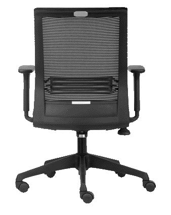 Bureaustoel Euroseats Evora zwart met instelbare lendensteun - 6