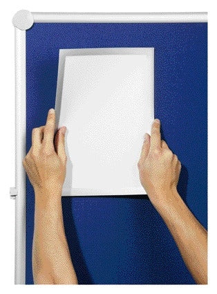 Zichtframe Duraframe Grip A4 textiel grijs - 2