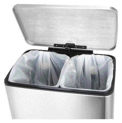 EKO E-Cube Pedaalemmer RVS 9+10L met geurfilter - 3