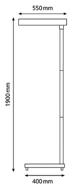 Vloerlamp HANSA MAXLIGHT aluminium LED - 2