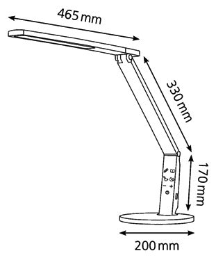 Bureaulamp MAUL Hansa LED Vario Plus Antraciet - 2