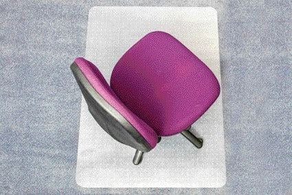 PVC Stoelmat Floortex voor Tapijt 90x120cm Rol - 3