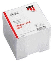 Transparante memokubus Quantore 10x10x9cm 900v - 3