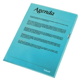 L-map Esselte Standaard A4 PP, 0,11 mm, blauw, copysafe