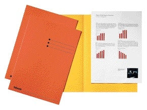 Vouwmap Esselte A4 manilla 180 g/m², geel, 100 stuks