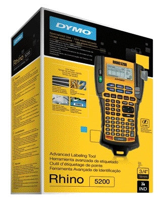 Dymo Rhino 5200 Labelprinter 19mm geel voor industriële toepassingen - 4