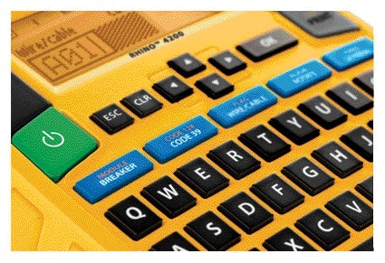 Labelprinter Dymo Rhino 4200 QWERTY 19mm geel - 4