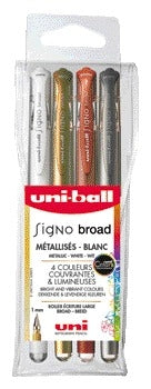 Rollerpen Uni-Ball Signo B Metallic Assorti 0,6mm