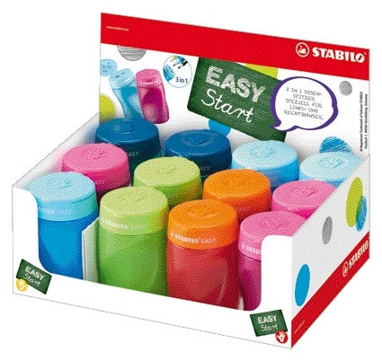 Puntenslijper STABILO Easy 4500/12 assorti